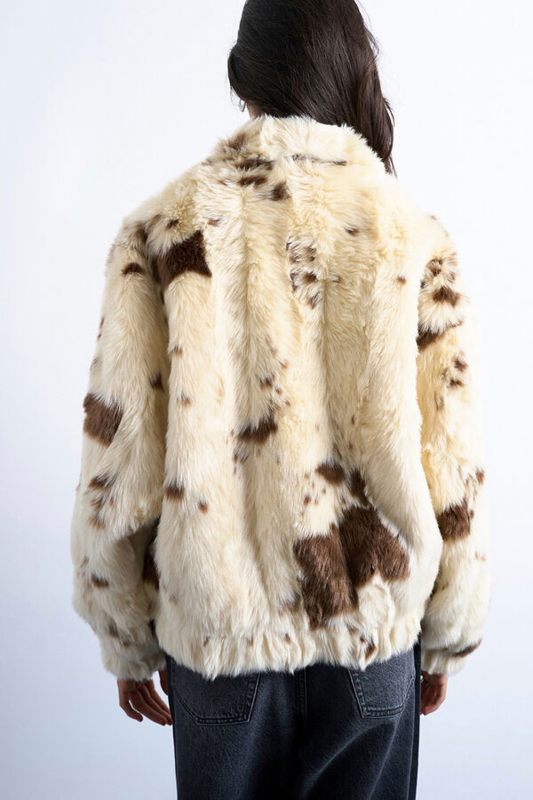 Topshop Chaqueta bomber beige