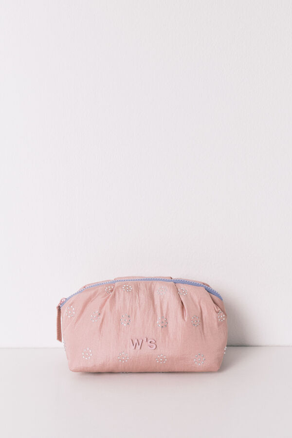 Women'secret Neceser mediano acolchado rosa lentejuelas  rosa