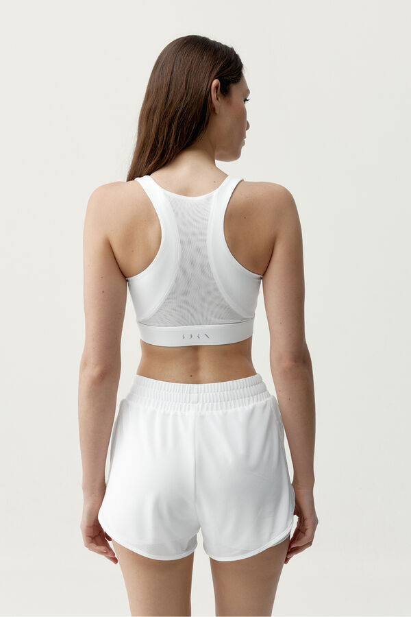 Born Living Yoga Top deportivo Padma 2.0 blanco marfil