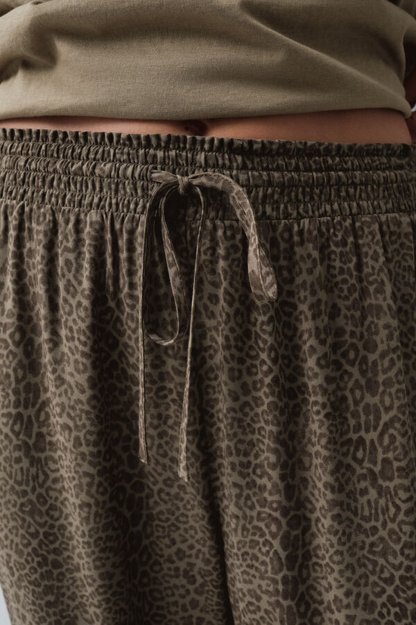 Women'secret Pantal&oacute;n largo animal print estampado