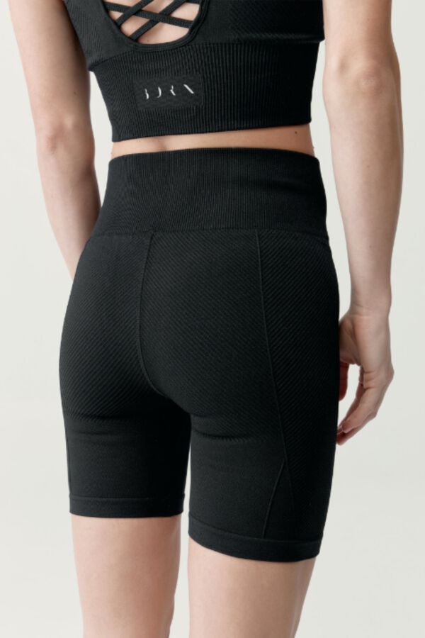 Born Living Yoga Pantal&oacute;n corto deportivo India Negro negro