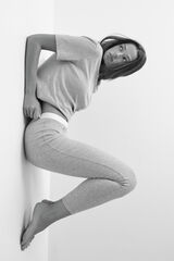 Women'secret Pijama largo camiseta legging gris gris
