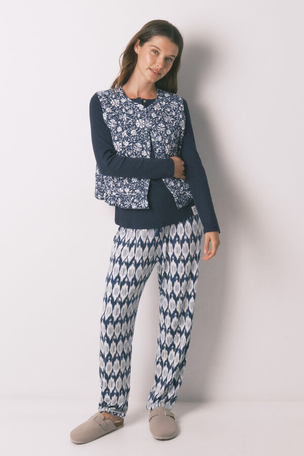 Women'secret Chaleco acolchado estampado boho estampado