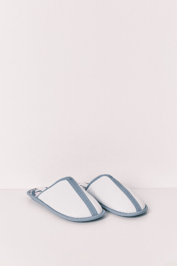 Women'secret Zapatillas casa estampado azul azul