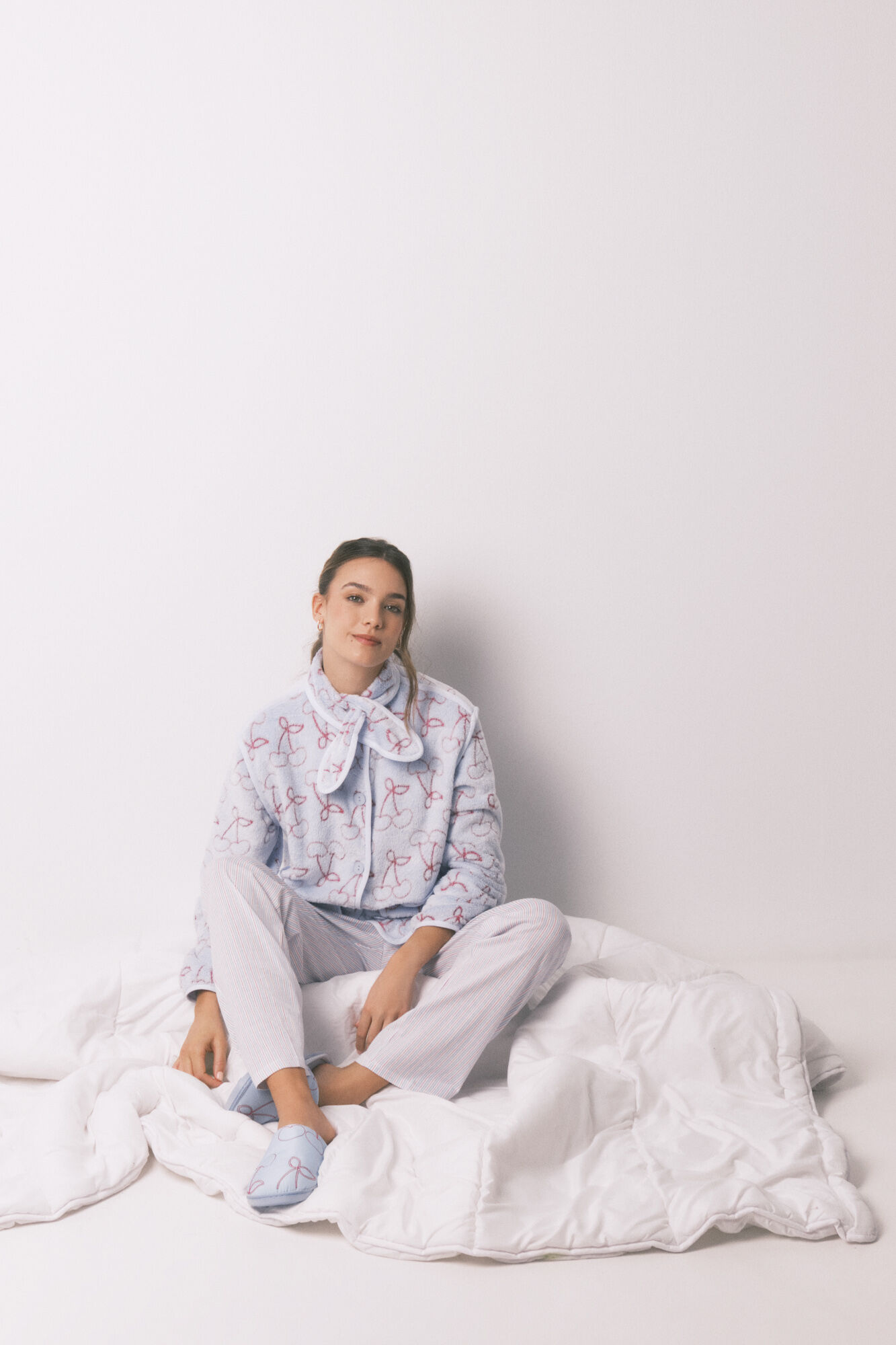 Women'secret Bata polar pelo Jaquard