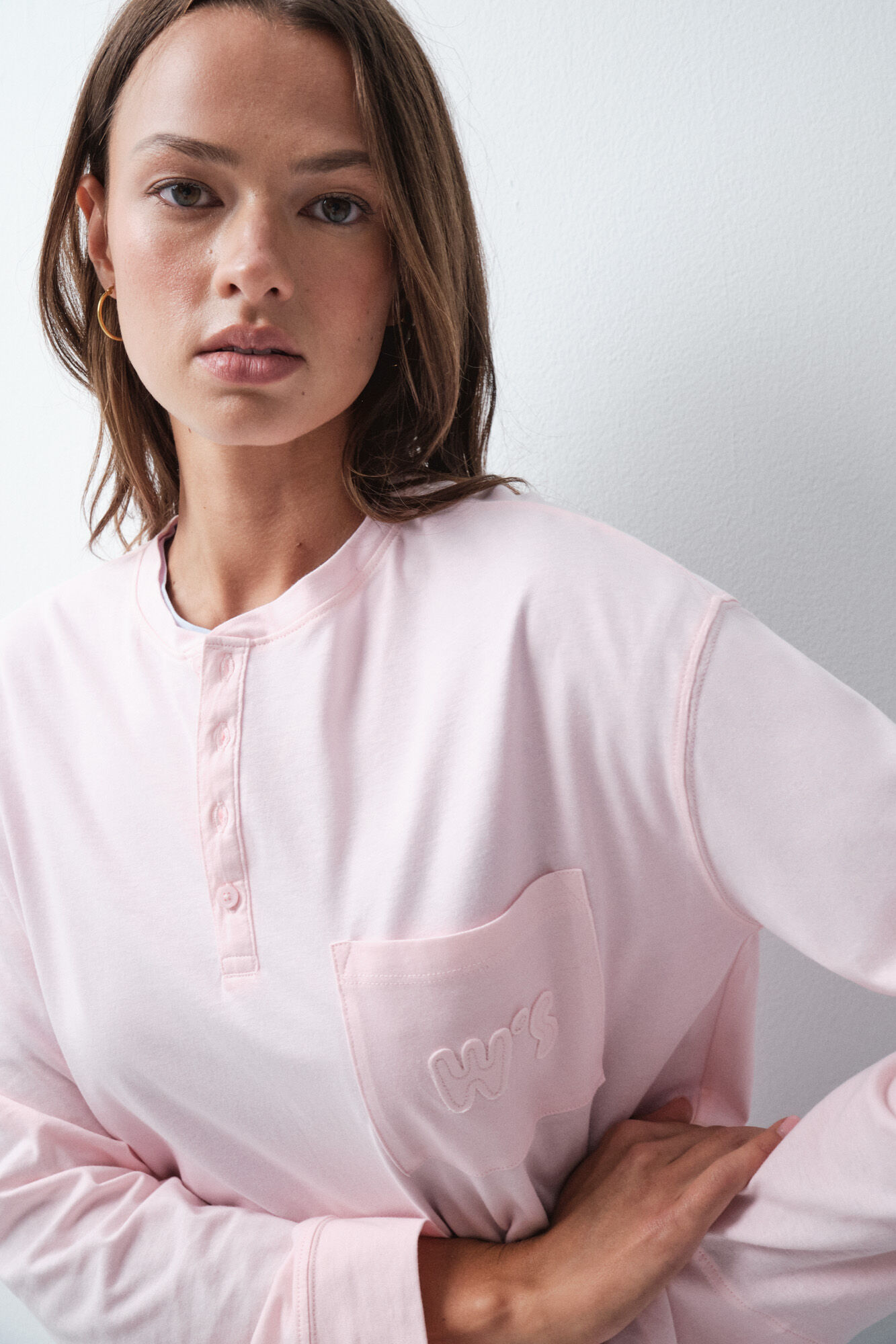 Women'secret Camiseta algod&oacute;n bolsillo rosa