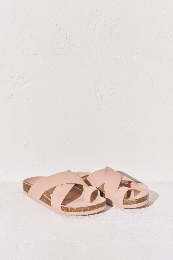 Women'secret Sandalia bio tiras cruzadas rosa rosa