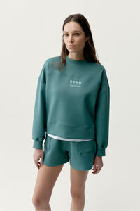 Born Living Yoga Sudadera oversize Lionel verde
