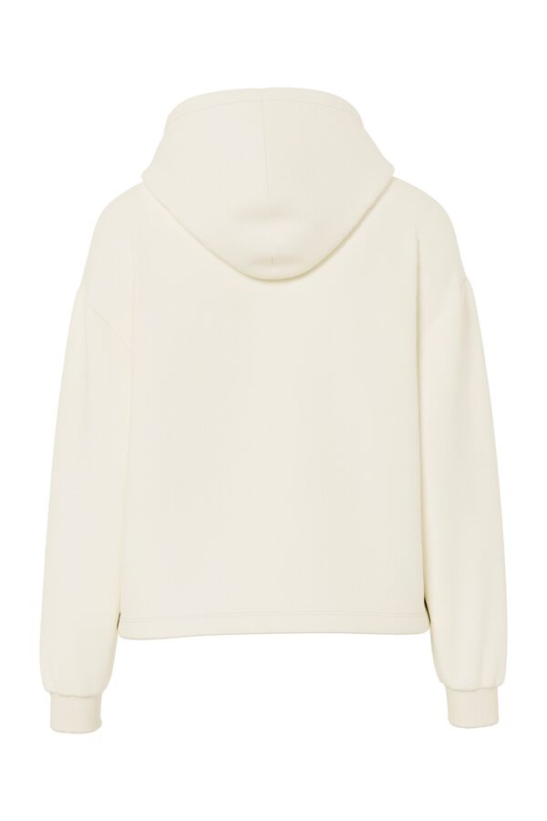 Pieces Sudadera b&aacute;sica capucha beige