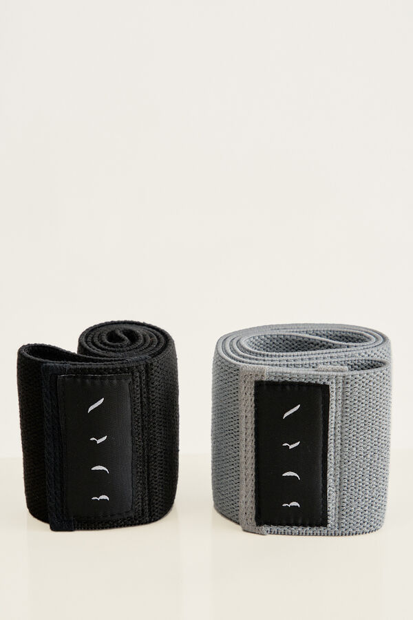 Born Living Yoga Bandas El&aacute;sticas Black & Medium Grey estampado