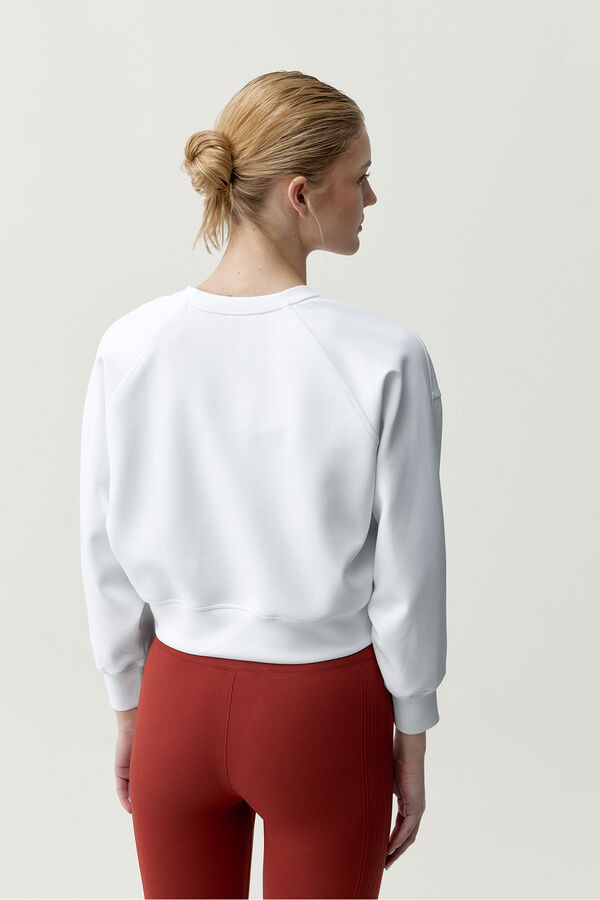 Born Living Yoga Sudadera Flora blanco marfil