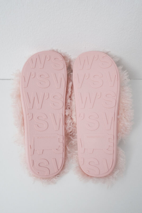 Women'secret Zapatillas casa peluche rosa rosa