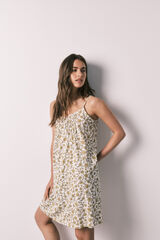 Women'secret Camis&oacute;n corto tirantes flores verde estampado