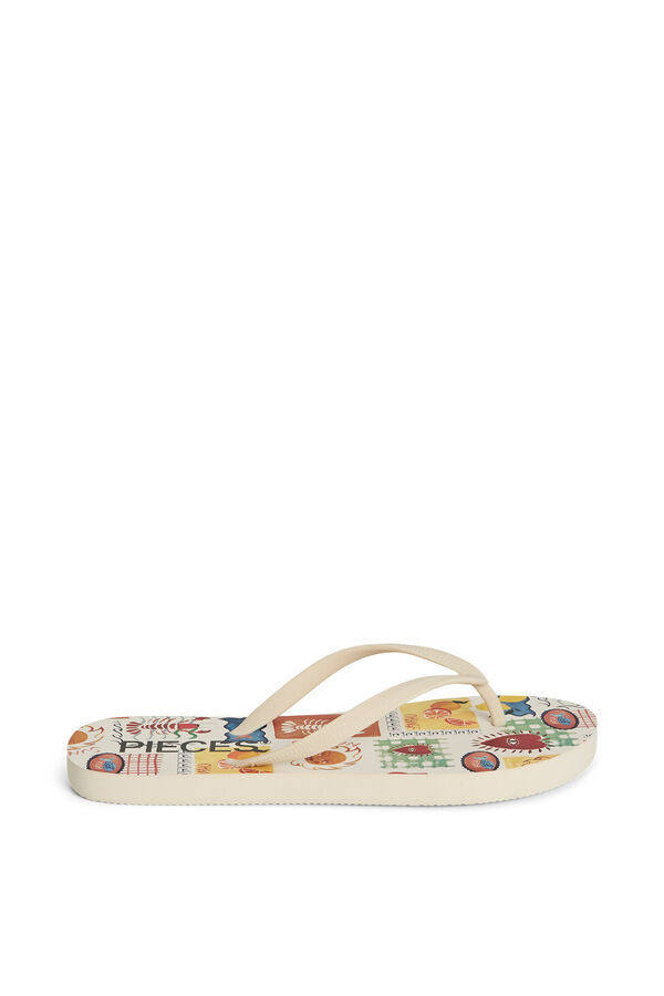 Pieces Chanclas playa  blanco