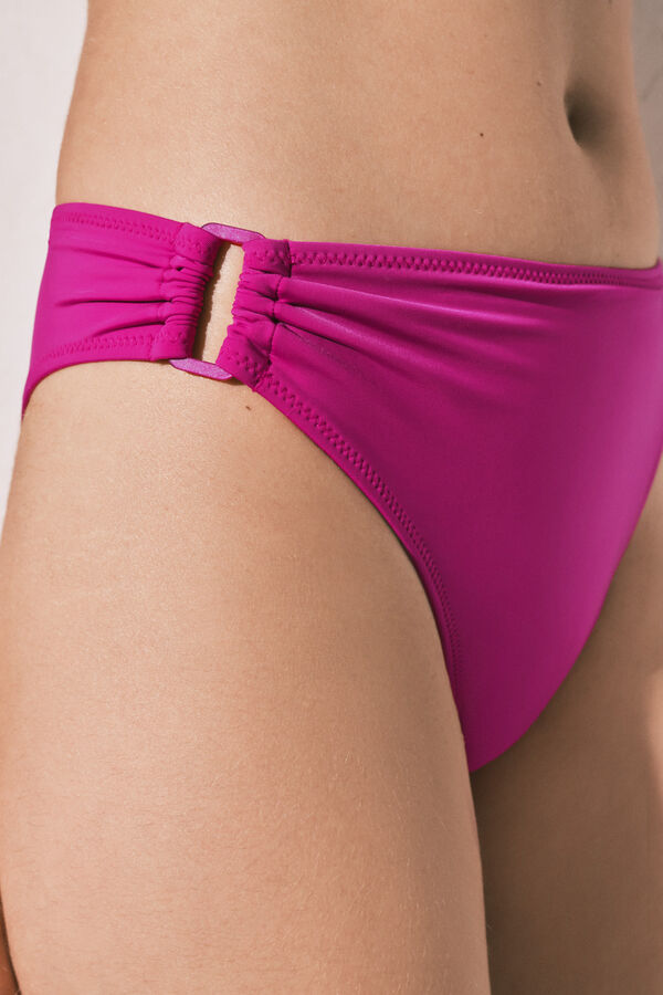 Women'secret Braga bikini cl&aacute;sica tiro alto magenta rosa