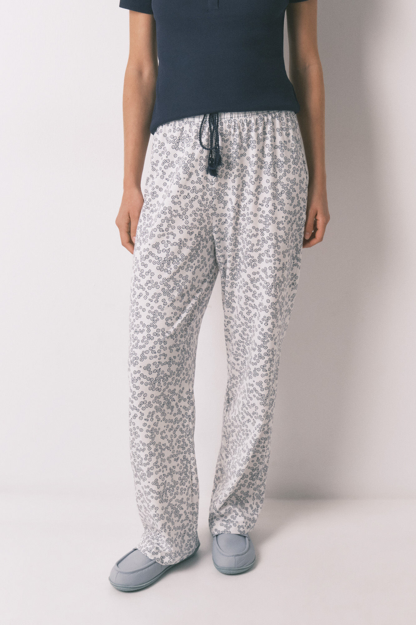 Women'secret Pantal&oacute;n largo algod&oacute;n estampado floral