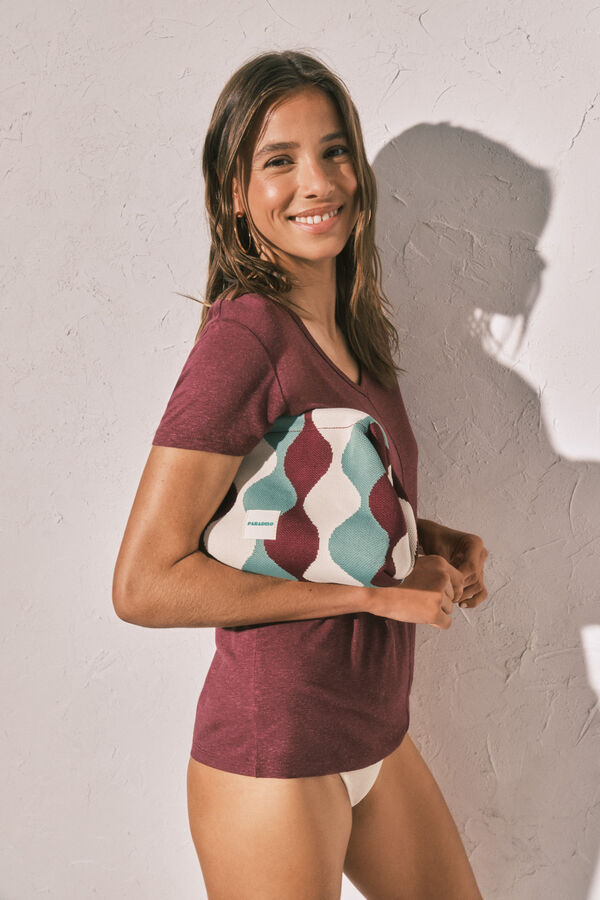 Women'secret Neceser grande Jaquard multicolor estampado