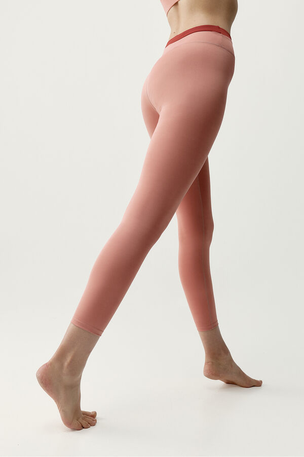 Born Living Yoga Leggings deportivos Kate coral/rojo estampado