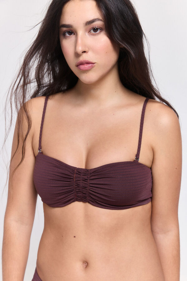 Pieces Bikini top tirantes rojo