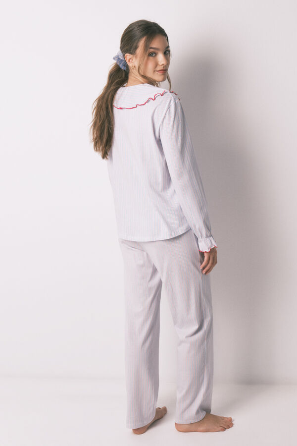 Women'secret Pijama largo algod&oacute;n cuello bobo estampado