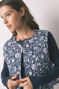 Women'secret Chaleco acolchado estampado boho