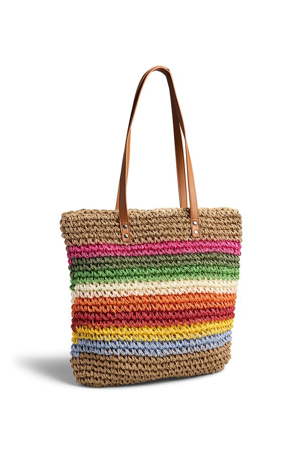 Pieces Shopper Paperstraw playa nude