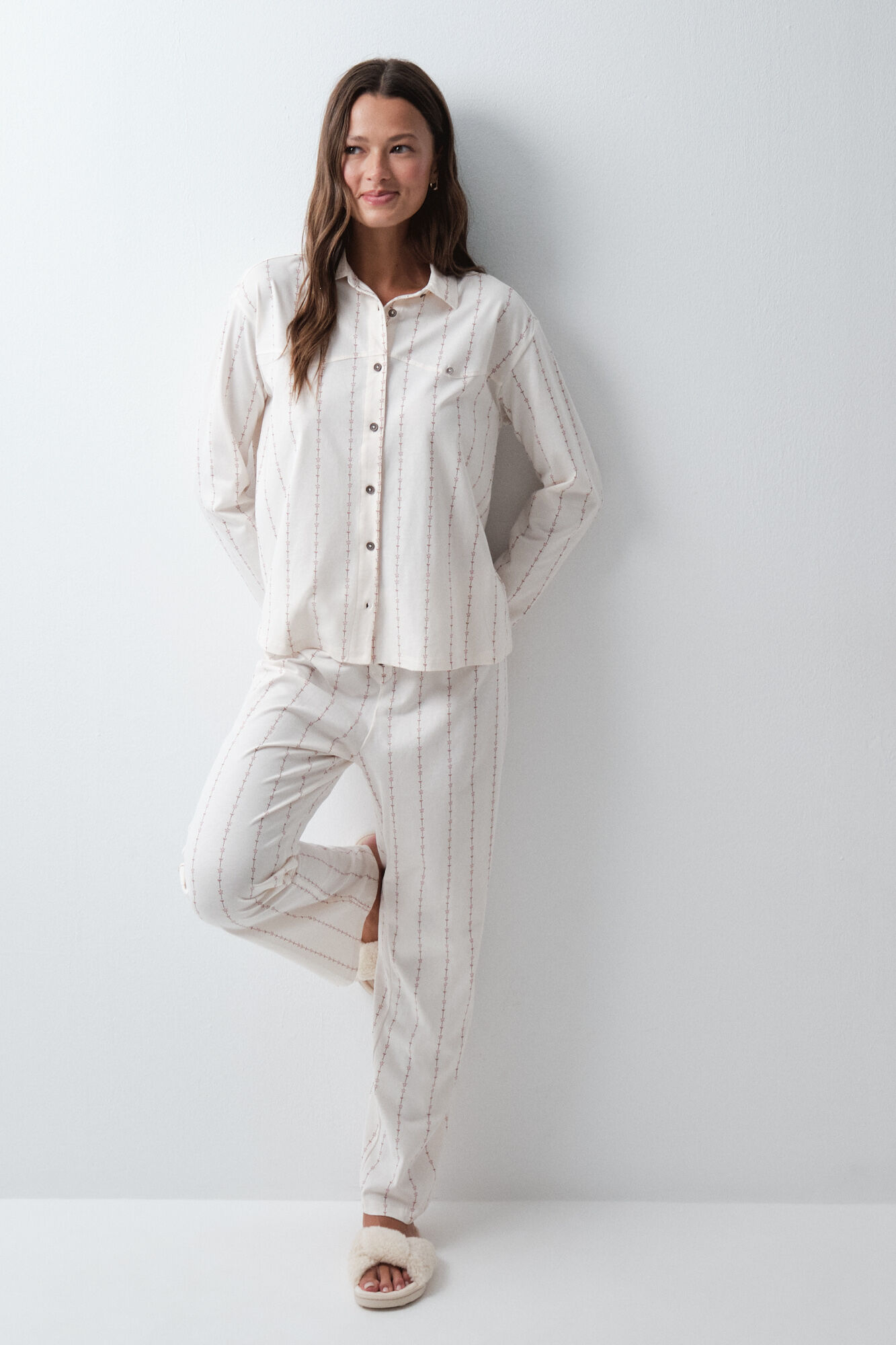 Women'secret Pijama largo camisero cowboy