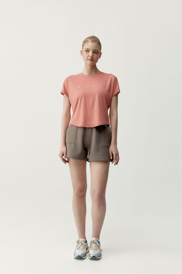 Born Living Yoga Camiseta deportiva Azami coral naranja