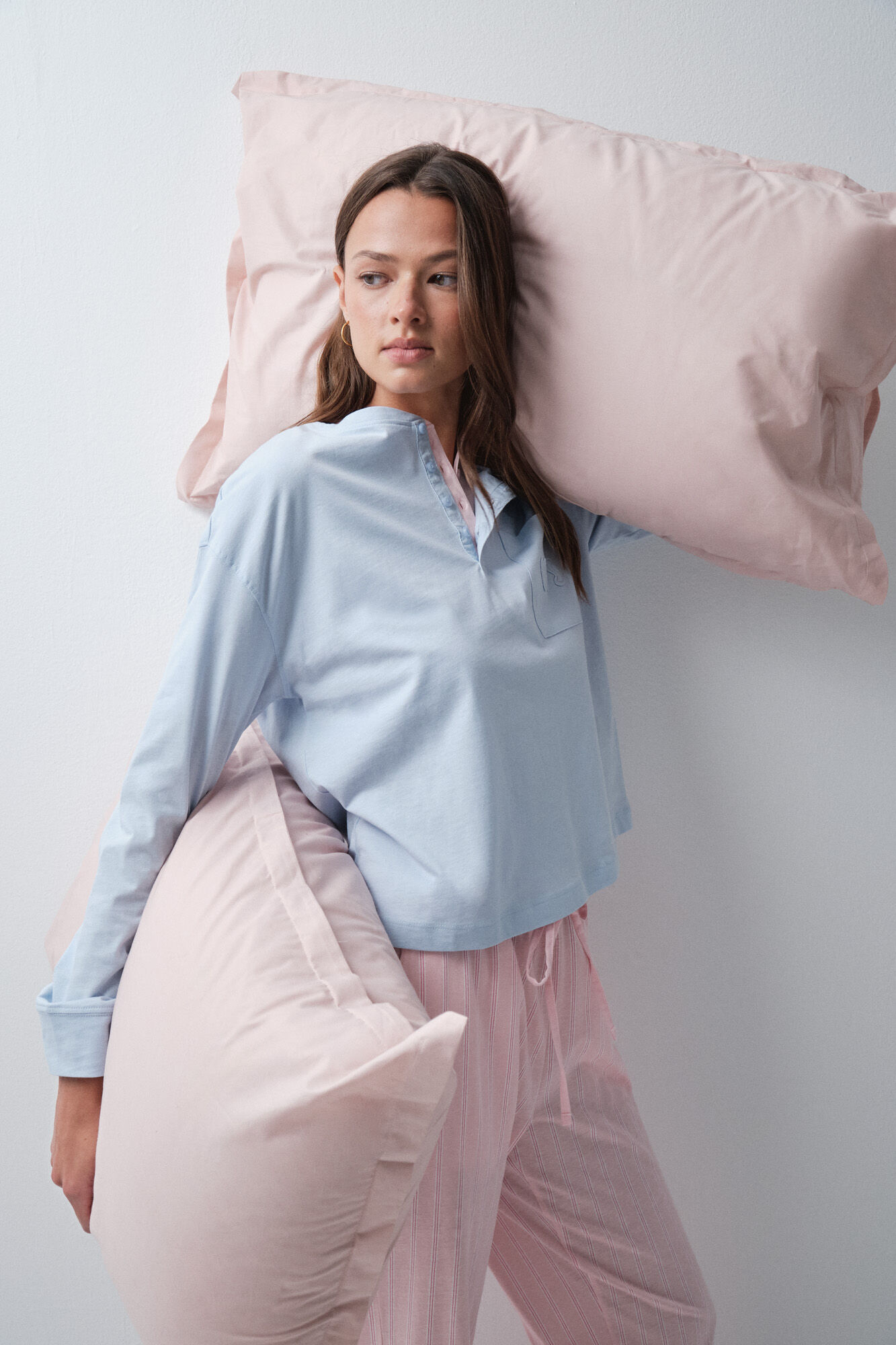 Women'secret Camiseta algod&oacute;n bolsillo azul