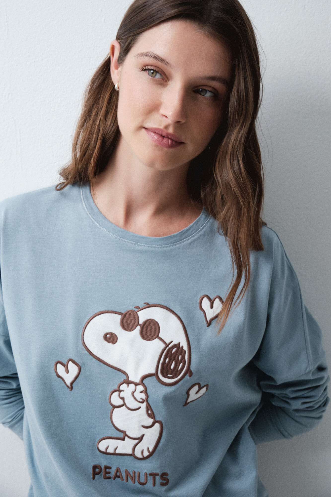 Women'secret Pijama largo Snoopy 3D
