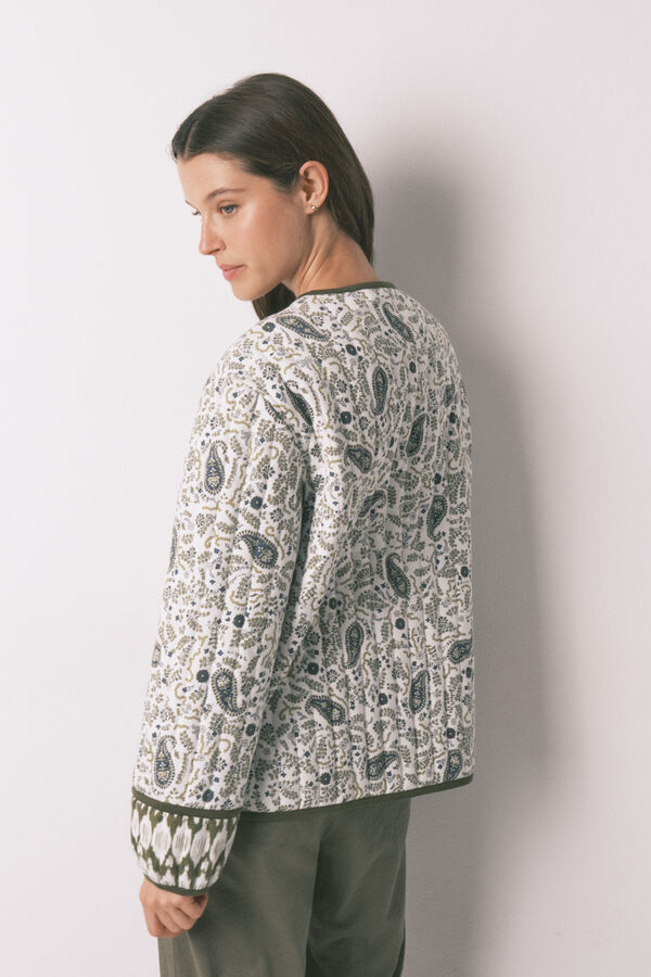 Women'secret Chaqueta acolchada estampado Paisley estampado