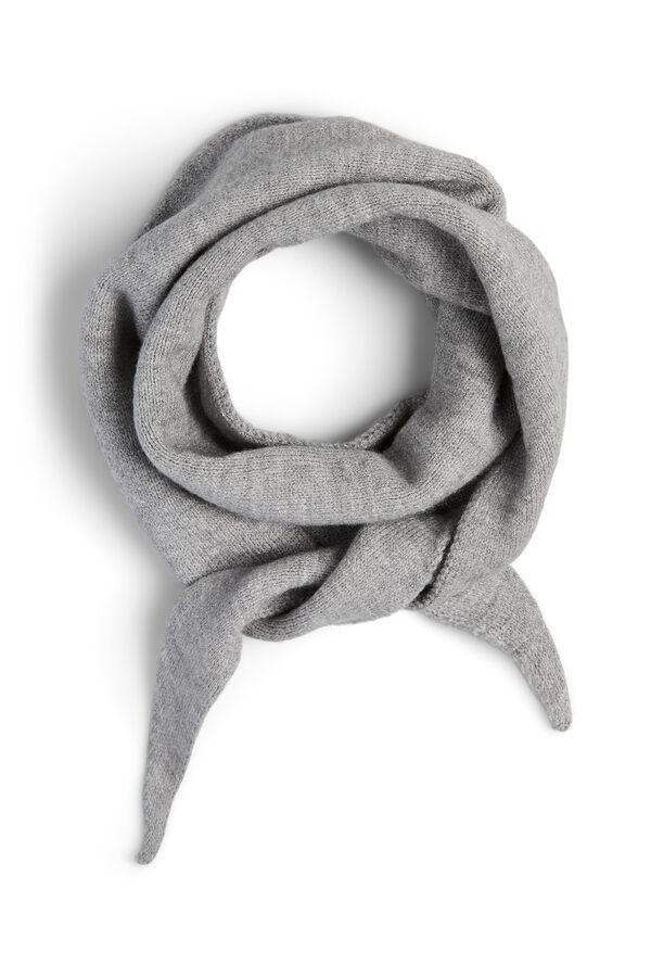 Pieces Pa&ntilde;uelo triangular gris