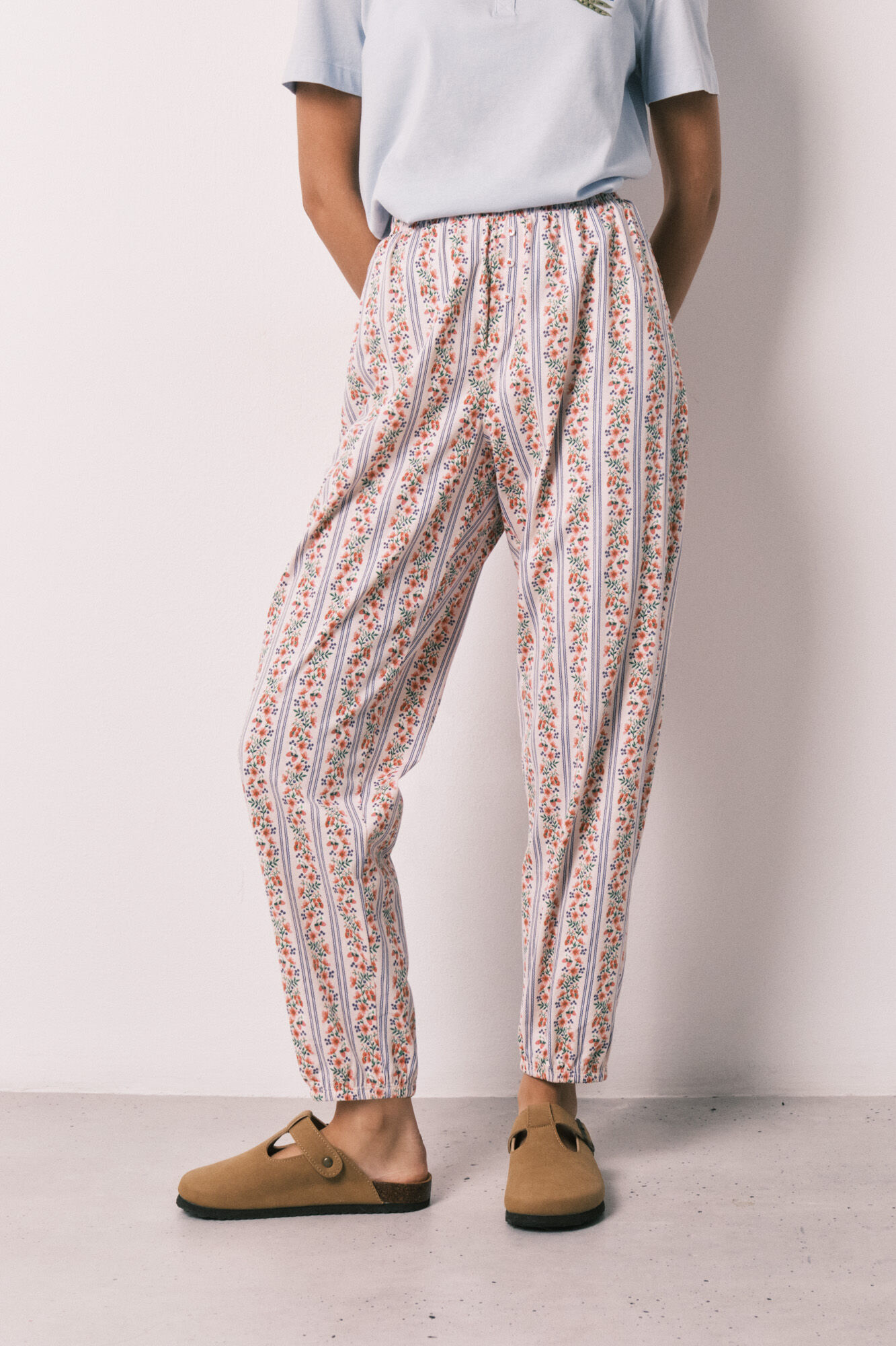 Women'secret Pantal&oacute;n carrot 100% algod&oacute;n estampado flores