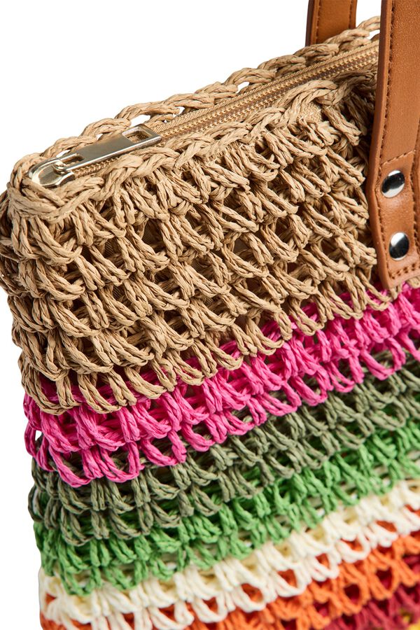 Pieces Shopper Paperstraw playa nude