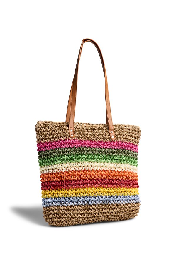 Pieces Shopper Paperstraw playa nude