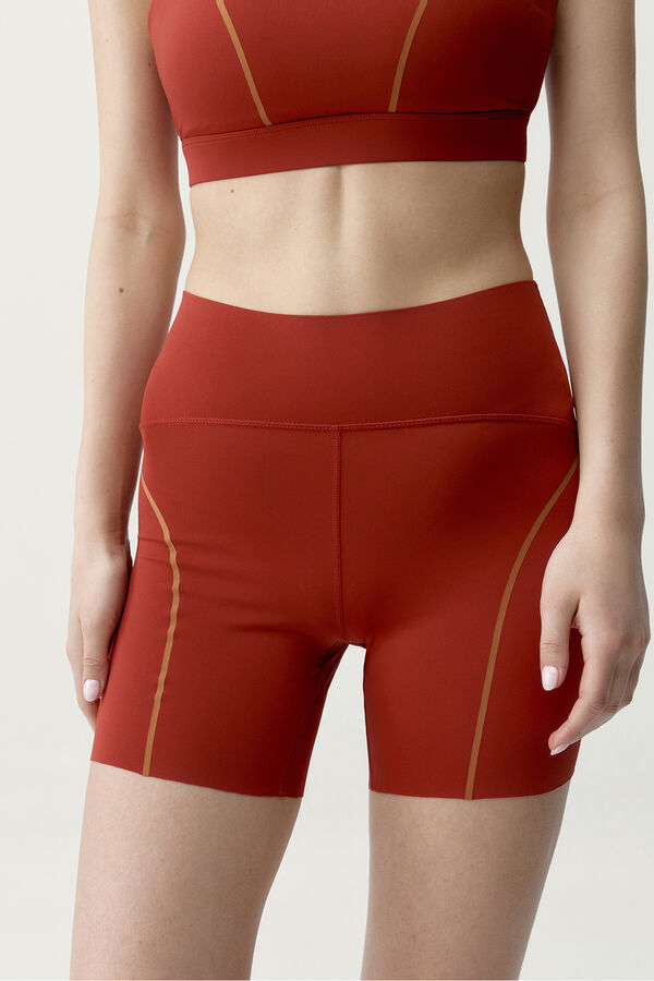 Born Living Yoga Pantal&oacute;n corto deportivo Brone rojo rojo