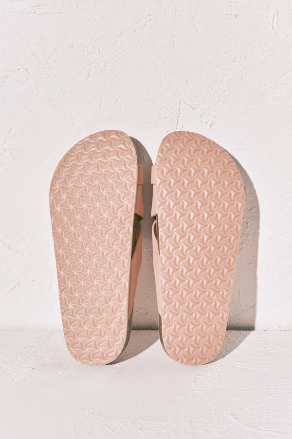 Women'secret Sandalia bio tiras cruzadas rosa rosa