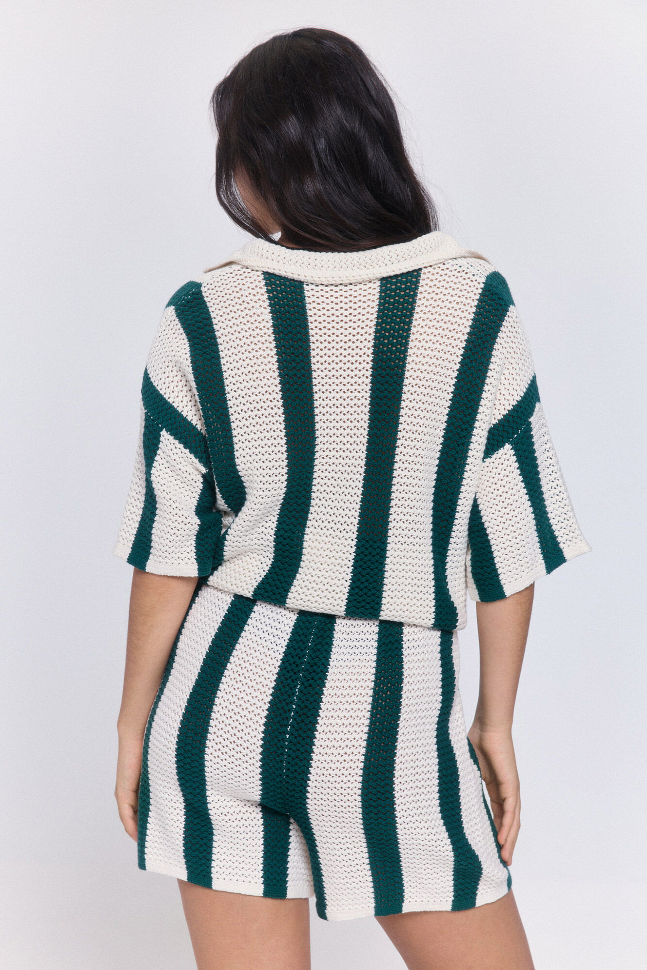 Pieces Shorts punto algod&oacute;n