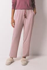 Women'secret Pantal&oacute;n largo carrot punto suave rosa rosa