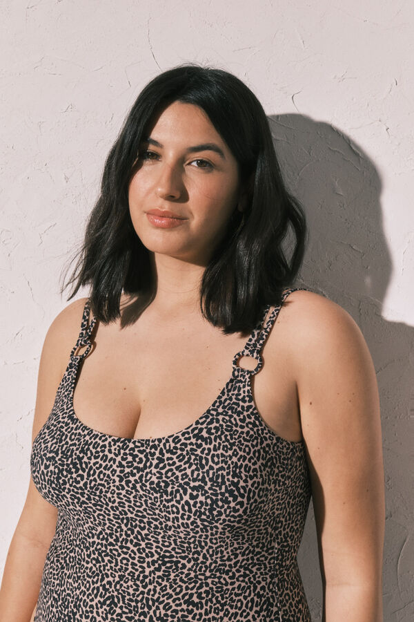 Women'secret Ba&ntilde;ador moldeador animal print estampado