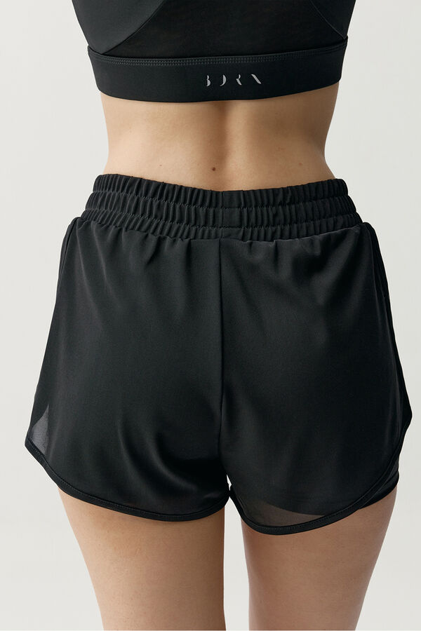 Born Living Yoga Pantal&oacute;n corto deportivo Padma 2.0 Negro negro