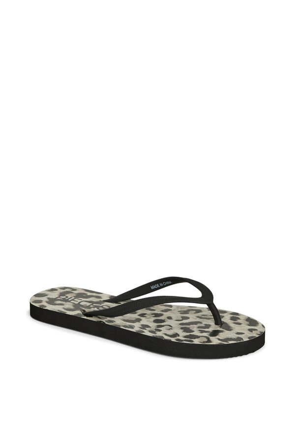 Pieces Chanclas playa  negro