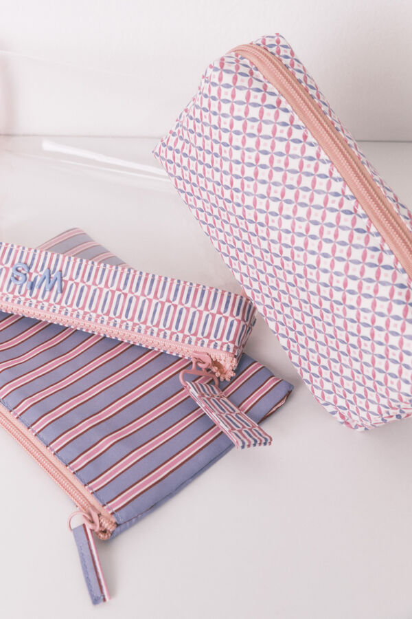 Women'secret Pack 3 neceseres estampado geom&eacute;trico estampado