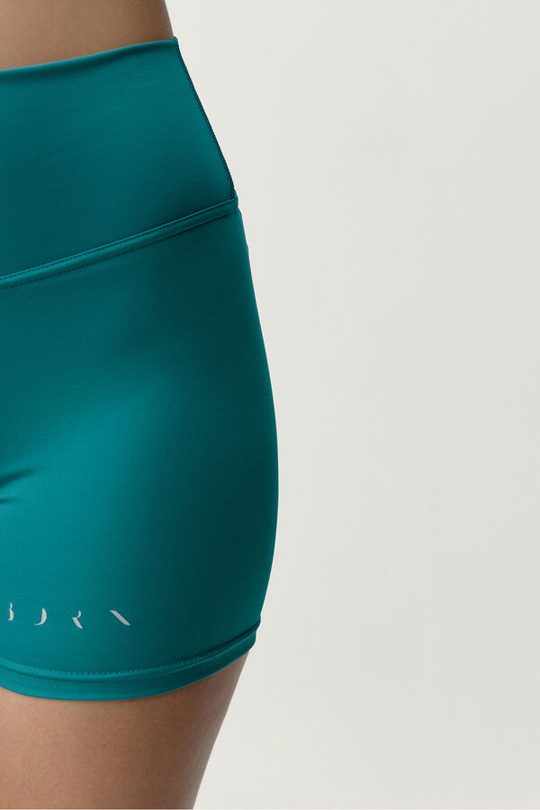 Born Living Yoga Pantal&oacute;n corto deportivo Roland verde turquesa
