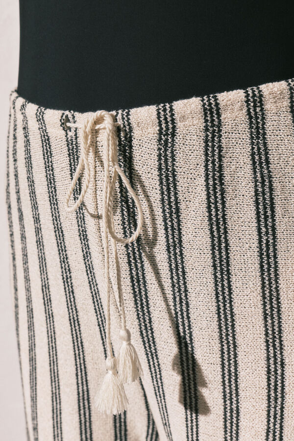 Women'secret Pantal&oacute;n largo estructura rayas estampado