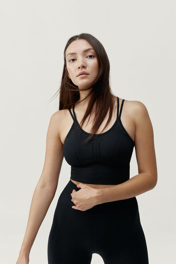 Born Living Yoga Sujetador top deportivo India negro&nbsp; negro