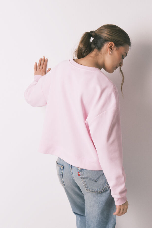 Women'secret Sudadera algod&oacute;n rosa rosa