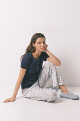 Women'secret Pantal&oacute;n largo algod&oacute;n estampado floral estampado