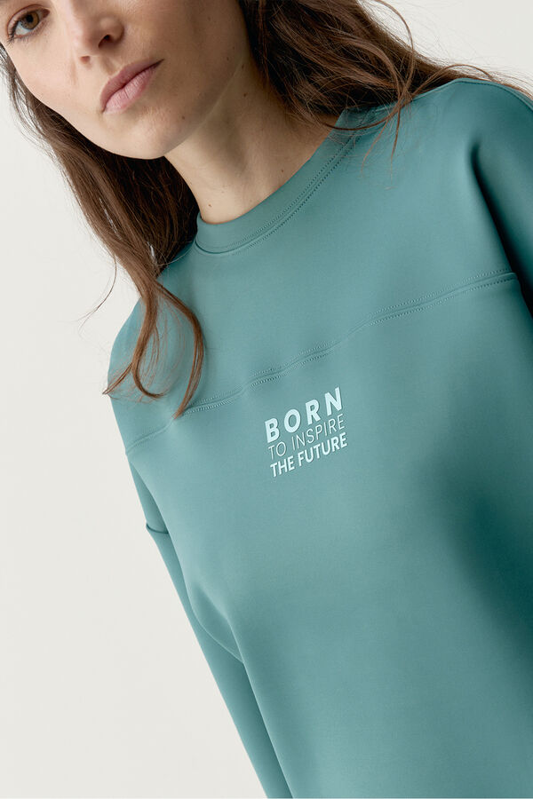 Born Living Yoga Sudadera oversize Lionel verde kaki