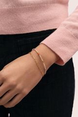Singularu Pulsera Double Glam Acero B.Oro  amarillo